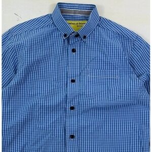 Descendant of Thieves Dres Ladro‎ Mens Shirt Medium Limited Edition Blue Gingham